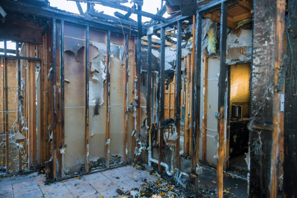 Professional Fire Damage Repair technician working in Barnesville, OH
